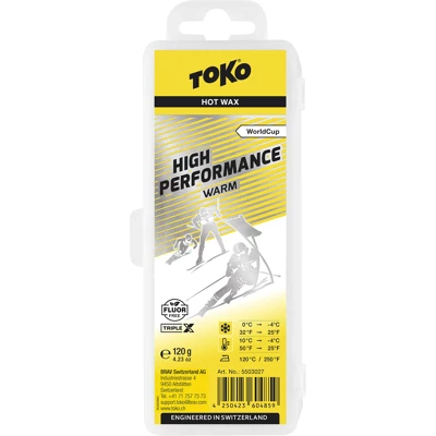 Toko World Cup High Performance Warm 120g Cire Pour Skis Et Snowboard