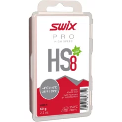 Swix HS8 Red, 4C/+4C, 60g Cire Pour Skis Et Snowboard