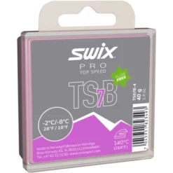 Swix TS07B Top Speed Wax Black 40G Cire Pour Skis Et Snowboard